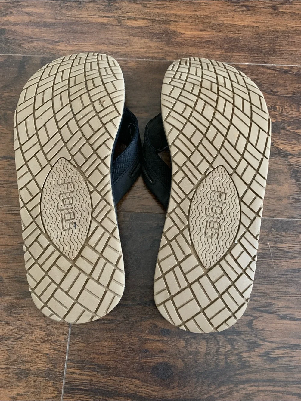 Flojos Black Men's Comfort Flip Flops